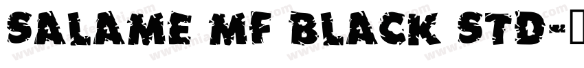 Salame MF Black Std字体转换